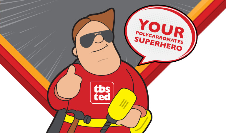 Your very own polycarbonates superhero has landed!